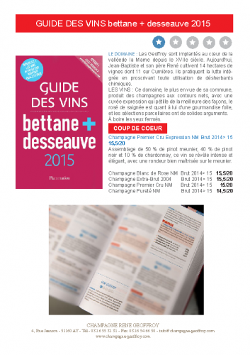 GUIDE DES VINS BETANNE 2015